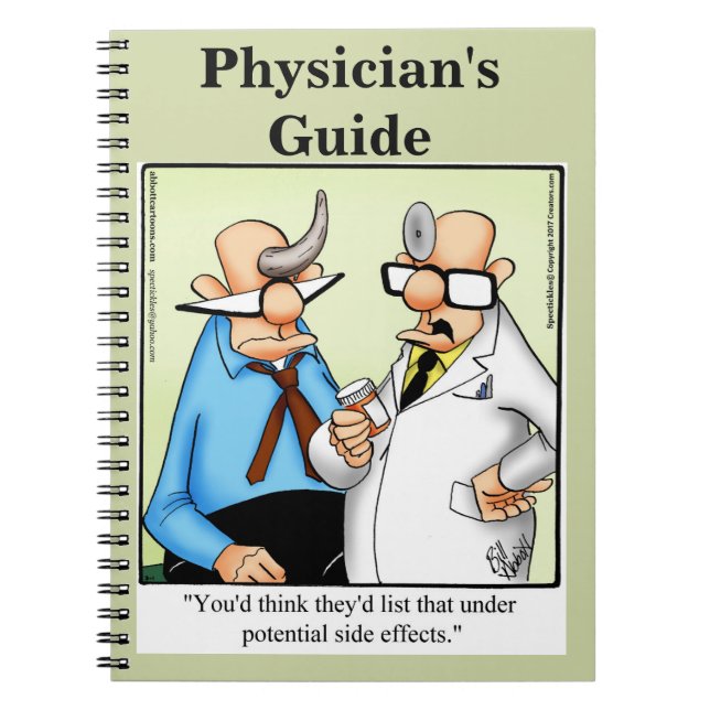 Funny Doctor's Humour Notebook (Front)