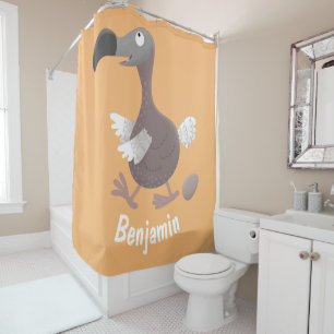 Funny dodo bird cartoon illustration
