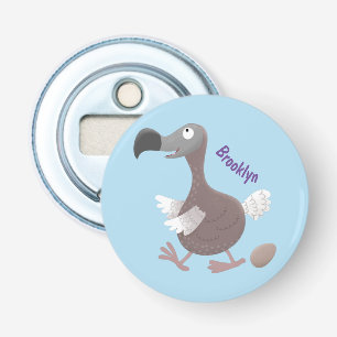 Funny dodo bird cartoon illustration bottle opener
