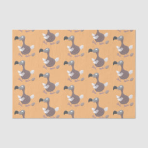 Funny dodo bird cartoon illustration tissue paper