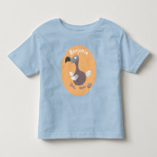 Funny dodo bird cartoon illustration toddler t-shirt