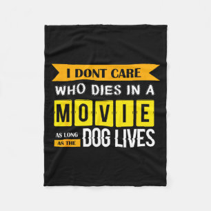 Funny Dog & Puppy Lover Shirts I Don't Care Wh Fleece Blanket