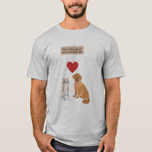 funny dog and cat T-Shirt
