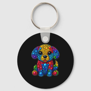 Funny Dog Animal Lovers Polka Dots Happy Dot Day G Keychain