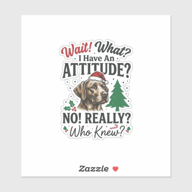 Funny Dog Attitude Christmas Vector Design_1 (Sheet)