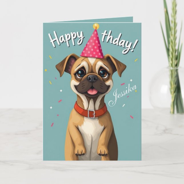 funny dog birthday cards (Front)