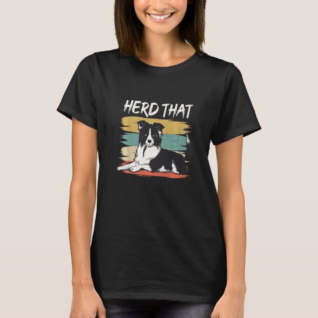 Funny Dog border collie tshirt Premium_2 (Front)