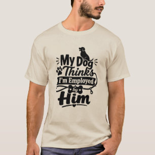 Funny Dog Boss Graphic Pet Lover Humour T-Shirt