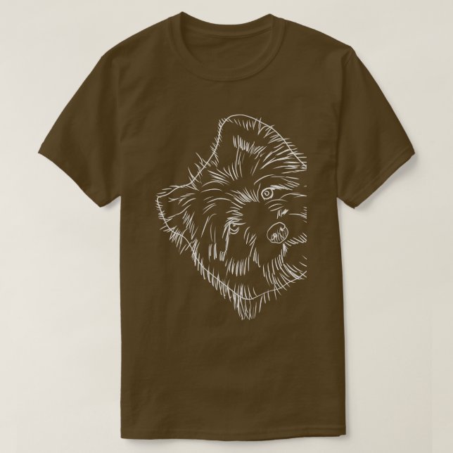 Funny Dog Cairn Terrier  T-Shirt (Design Front)