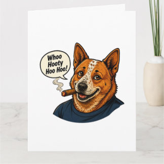 Funny Dog Cartoon Art Card