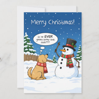 Funny Dog Christmas Card | Hilarious Xmas Greeting