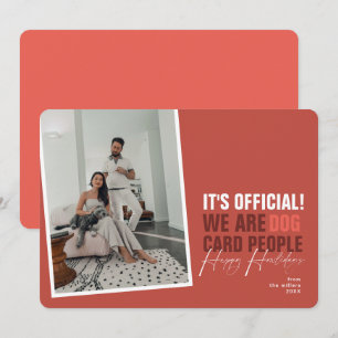 Funny Dog Christmas Card Red Happy Howlidays