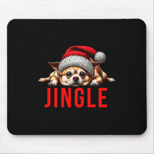 Funny Dog Christmas Chihuahua Premium Tri-blend  Mouse Pad