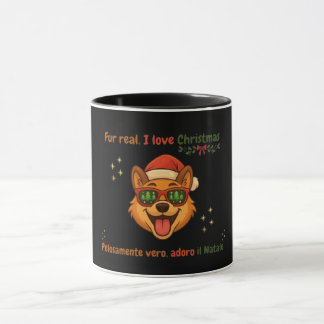 Funny Dog Christmas Mug – Bilingual Gift