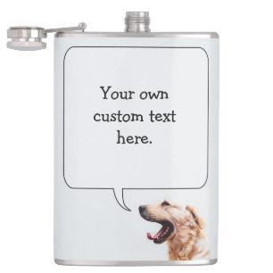 Funny Dog custom flask
