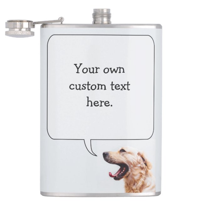 Funny Dog custom flask (Opened)