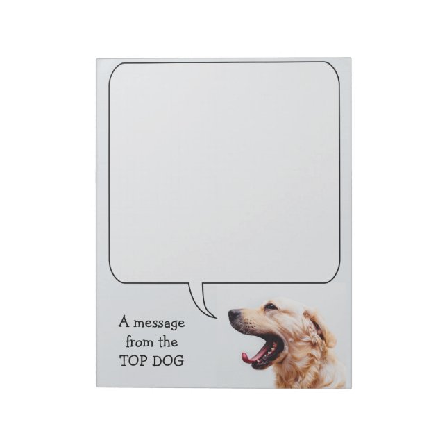 Funny Dog custom notepad (Rotated)