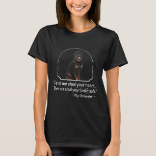 Funny Dog Cute Gift Men Women Rottweiler Image T-Shirt