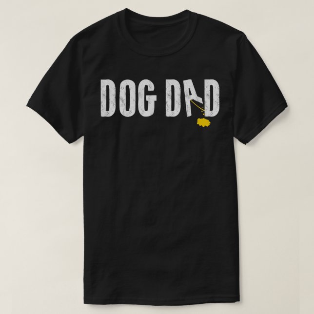 Funny Dog Dad   Dog Daddy  T-Shirt (Design Front)