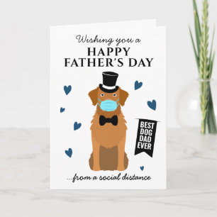 Funny Dog Dad Golden Retriever Happy Father's Day Card
