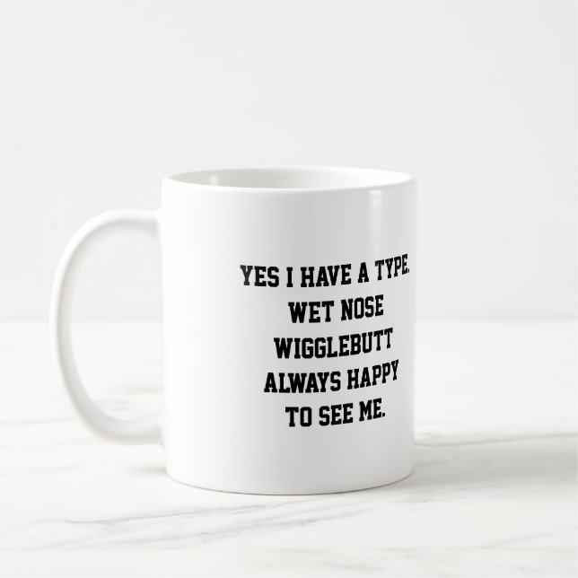 Funny Dog Dad Quote Photo Coffee Mug (Left)