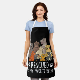 Funny dog design for men and women with humourous  apron