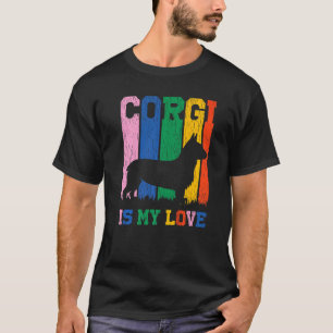 Funny dog design quote corgi is my love Premium T-Shirt