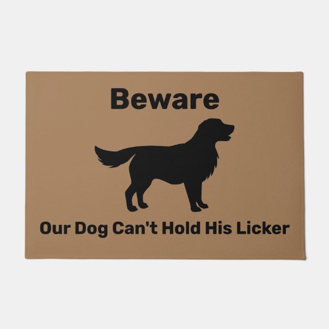 Funny Dog Door Mat (Front)