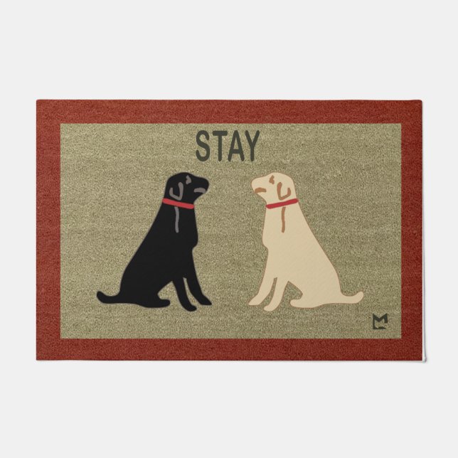 Funny Dog Doormat, Gift For Dog Lover Welcome Mat. Doormat (Front)