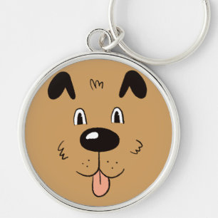 Funny Dog Face Keychain