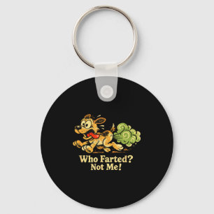 Funny dog fart meme artwork keychain