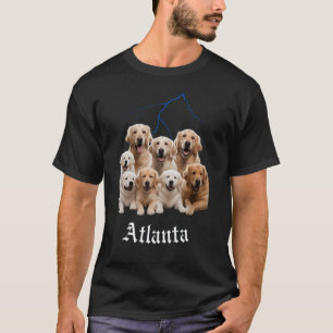 Funny Dog Golden Retriever Bootleg Atlanta Georgia T-Shirt