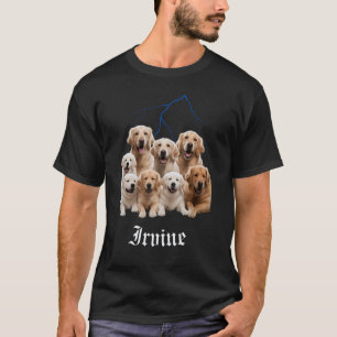 Funny Dog Golden Retriever Bootleg Irvine Californ T-Shirt