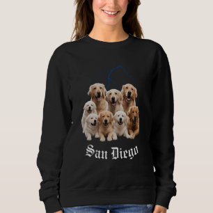 Funny Dog Golden Retriever Bootleg San Diego Calif Sweatshirt
