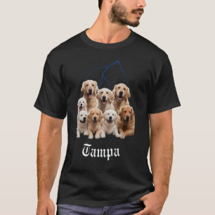 Funny Dog Golden Retriever Bootleg Tampa Florida T-Shirt