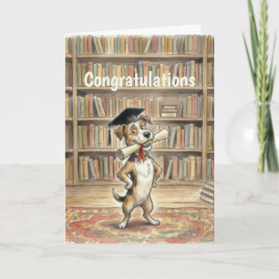 Funny Dog Graduation Card