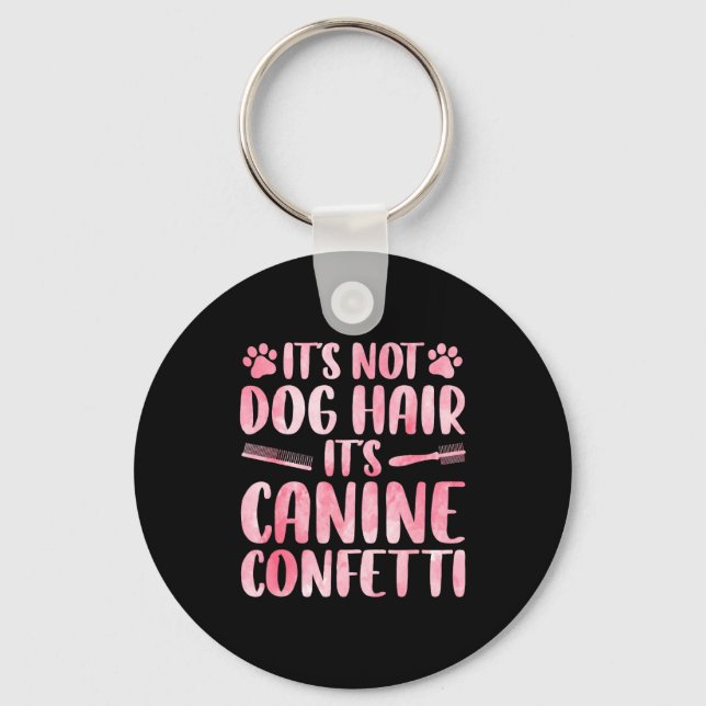 Funny Dog Groomer Art For Men Women Dog Grooming P Keychain (Front)