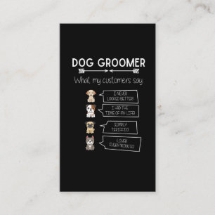 Funny Dog Grooming Humourous Puppy Groomer Fun Business Card