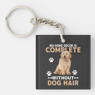 Funny Dog Hair Home Decor | Golden Retriever Dog Keychain
