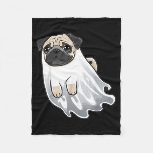 Funny Dog Halloween T-Shirt1 Fleece Blanket