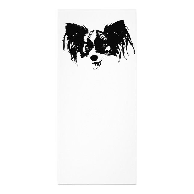 Funny dog head rack card (Front)