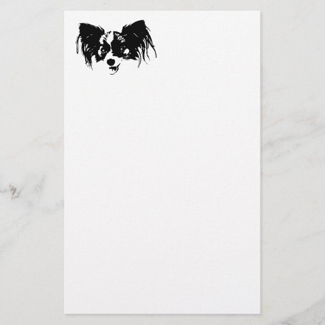 Funny dog head stationery (Front)