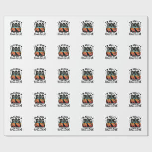Funny Dog Human Costume Halloween Vintage Dog Desi Wrapping Paper