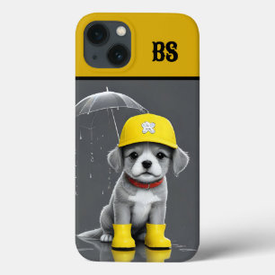 Funny dog in Rain Boots – dog Humour iPhone 13 Case
