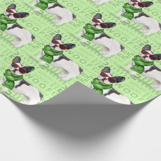 Funny Dog Lover Boston Terrier Christmas Wrapping Paper