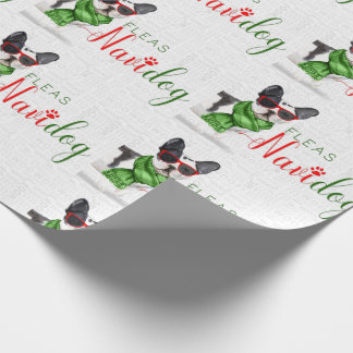 Funny Dog Lover Christmas Boston Terrier Wrapping Paper