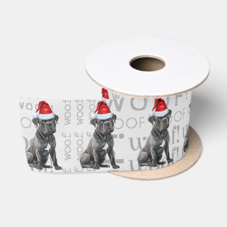 Funny Dog Lover Cute Cane Corso Christmas Satin Ribbon
