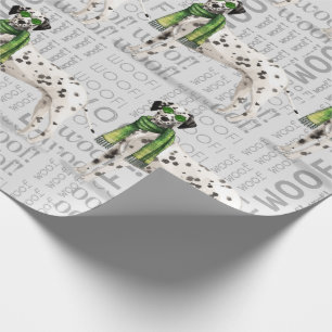 Funny Dog Lover Dalmatian Christmas Wrapping Paper