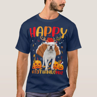 Funny Dog Lover Happy American Bulldog HelloThanks T-Shirt