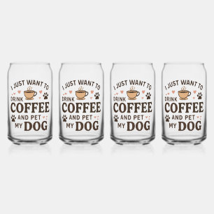 Funny Dog Lover Mug Dog Mom Dog Dad Can Glass